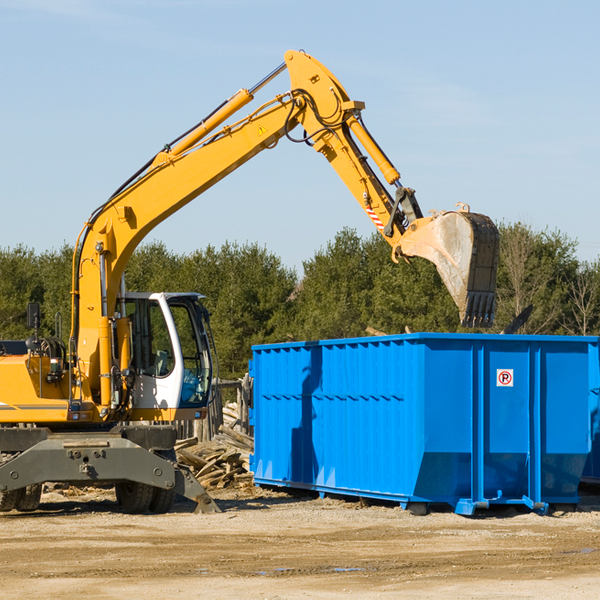 are there any restrictions on where a residential dumpster can be placed in Comanche Creek